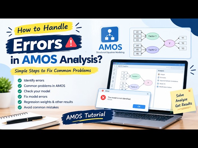 How to Handle Errors in AMOS Analysis?