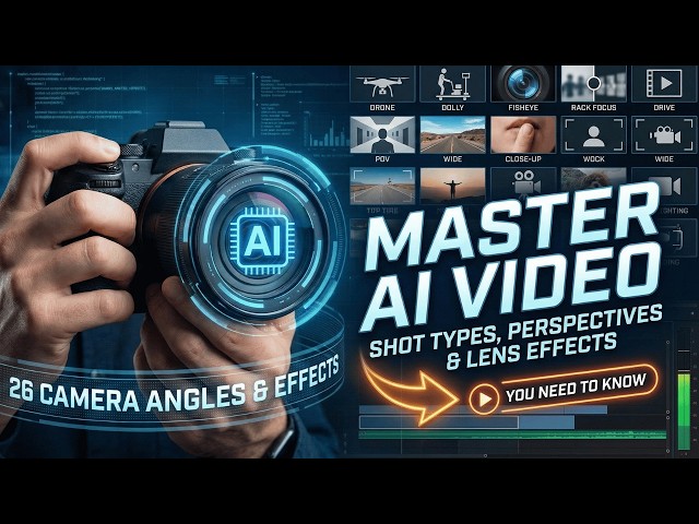 Mastering AI Video: 26 Camera Angles, Shot Types, Perspective & Lens Effects You NEED to Know