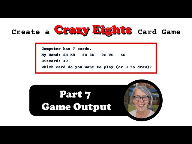 Create a Crazy Eights Card Game: TG16.7 Setup