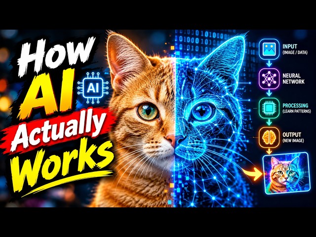 How AI Actually Works #AIExplained #ArtificialIntelligence #TechExplained #HowAIWorks