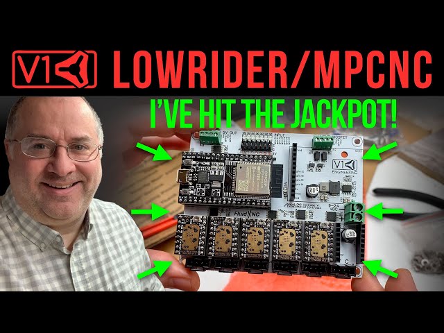 I've hit the Jackpot! LowRider/MPCNC/DIY CNC: new FluidNC/GRBL controller board from V1 Engineering