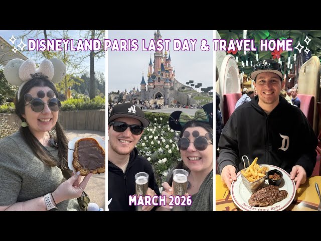 Our Last Day at Disneyland Paris Didn't Go To Plan! Dining at Chez Remy & BA Flight Home |DAY5 MAR26