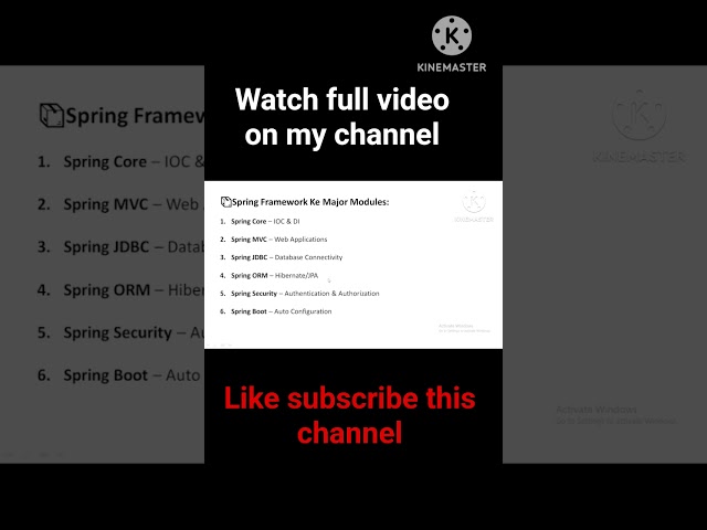 Spring framework in 50 seconds 😎 #springframework #springboot #coding #programmer #youtubeshorts