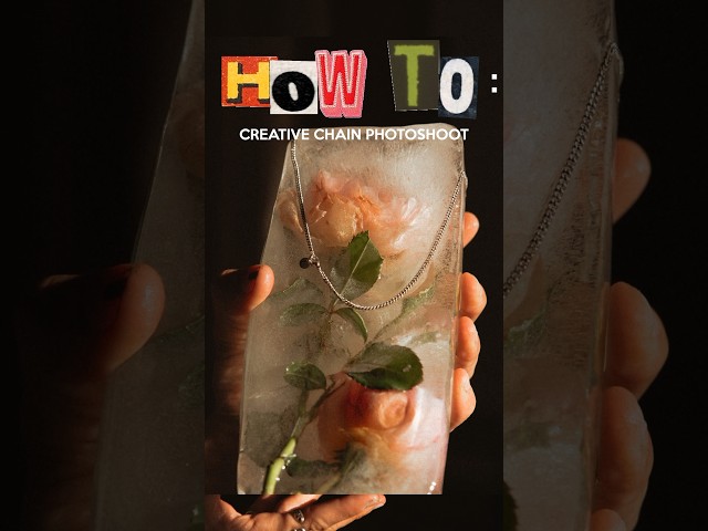 💐🧊⛓️: creative product photography #howto  #photography #art #brand #creative