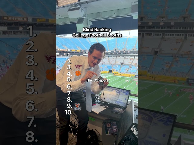 Blind Ranking College Football Booths - Week 4