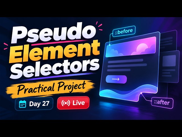 Pseudo element Selectors | CSS | Practical Project (SpaceX) | Day 27 | Legend Tech Live | Tamil