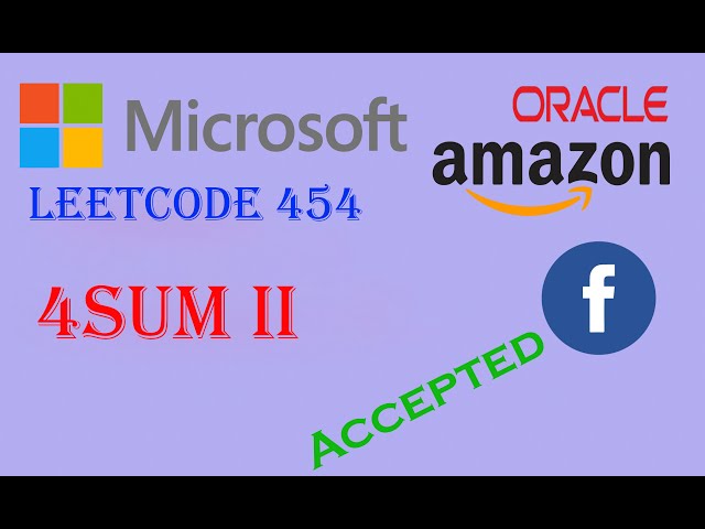 LeetCode 454. 4Sum II C++ Code Simple Solution