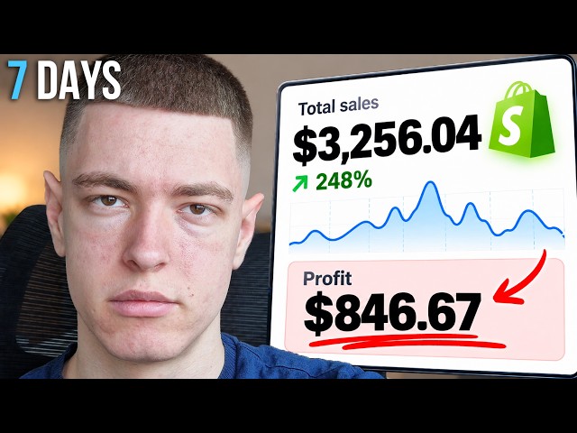 I Tried Shopify Dropshipping For 7 Days (Realistic Results)