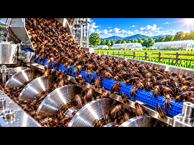inside a high tech edible cricket processing factory