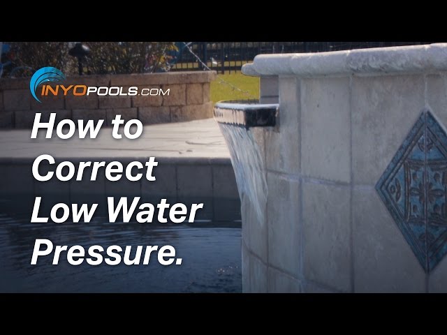 How To: Correct Low Water Pressure