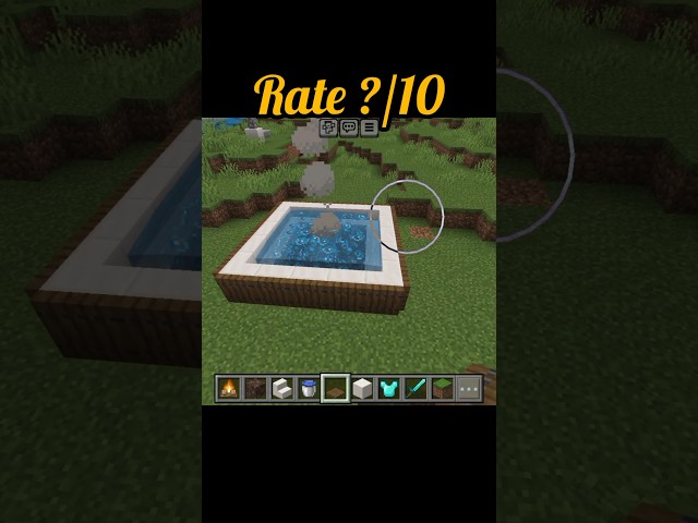 Minecraft Simple Jacuzzi 🛁✨ | Easy & Modern Jacuzzi Build! 😍🔥 #minecraft #shorts #gaming #shorts
