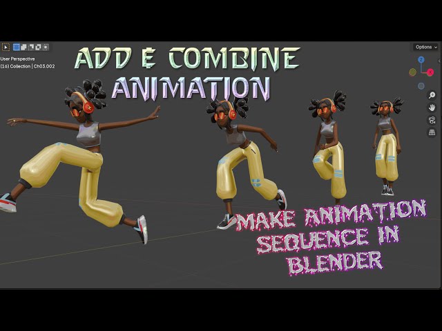 How to Make Animation Sequence In Blender 4.4 | Add & Combine Animation  (Easy Tutorial!)✨