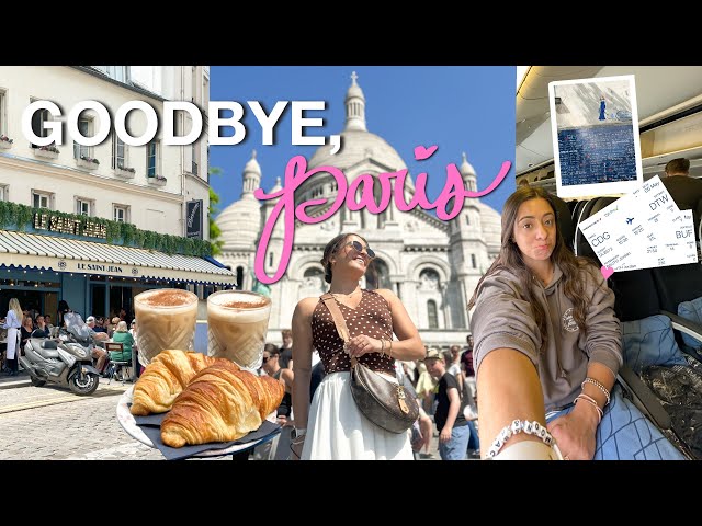 GOODBYE PARIS 🇫🇷🥐 how I spent my last 48 hours in Europe + a longgg travel day home ✈️ (CDG → BUF)