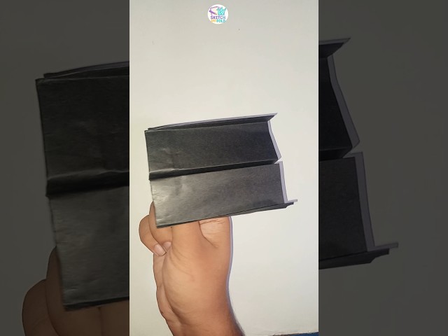 Stealth Paper Jet Plane 😄 #shorts #ytshorts #sketchandfold #paperjet