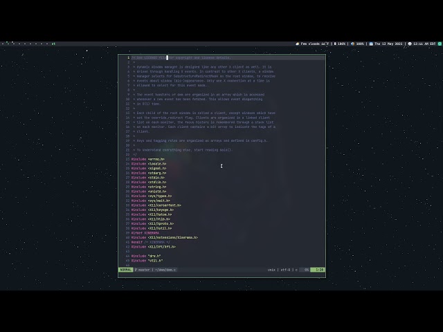 Explaining dwm source code. It's not complicated!