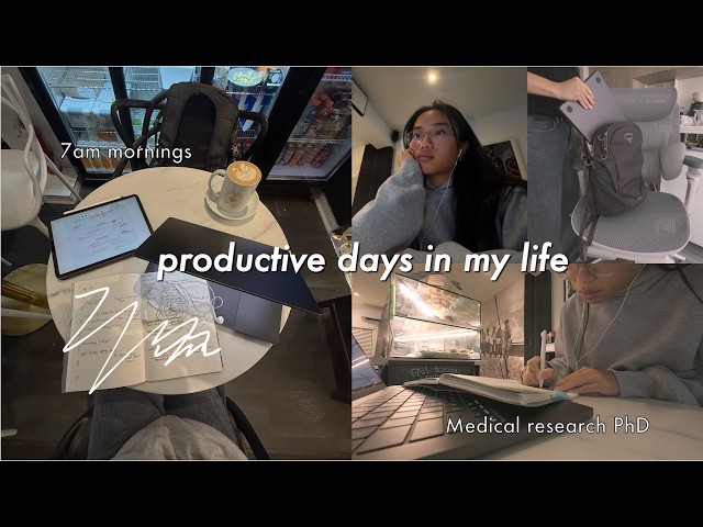 28 minute study vlog | realistic and productive week in my life as a medical immunology PhD student