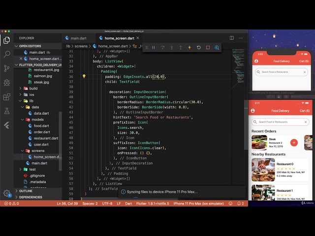 Search Bar - Food Delivery App