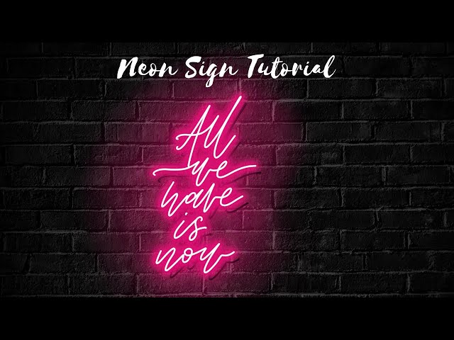 Neon Sign Tutorial on Procreate using iPad pro | Shunthini Kumar