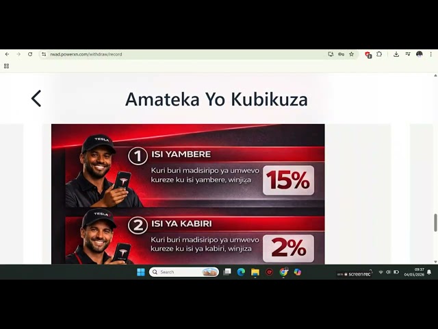 INYUNGU YA BURI MUNSI NAWE BIGERAGEZE 2800-----4800 NYUMA YIMINSI ITANU KORESHA TESLAX