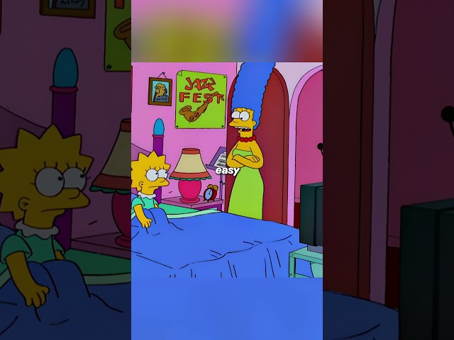 Lisa has a cold and is resting at home.#anime #animerecap #TheSimpsons