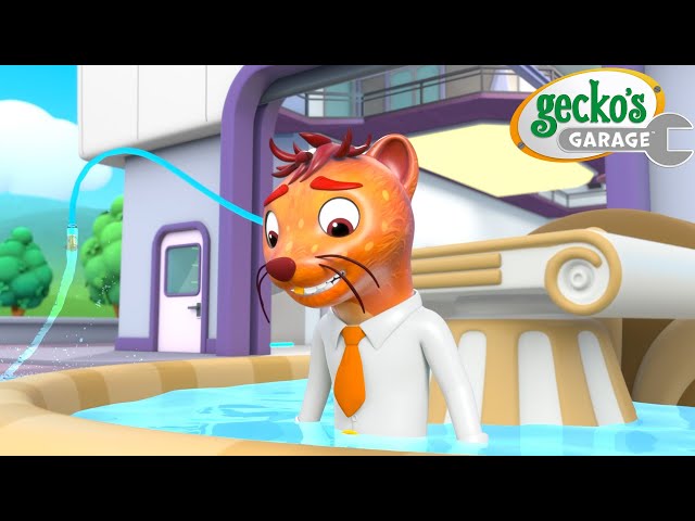 Weasel Water Waste | Gecko's Garage | Cartoons For Kids | Toddler Fun Learning