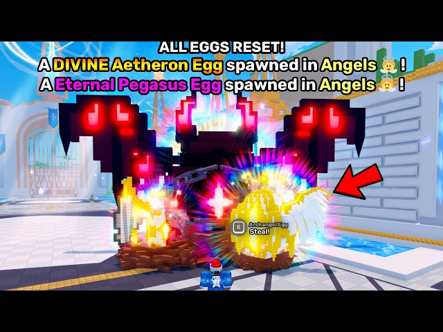 I Joined the LUCKIEST SERVER for NEW DIVINES... in Steal an Egg!
