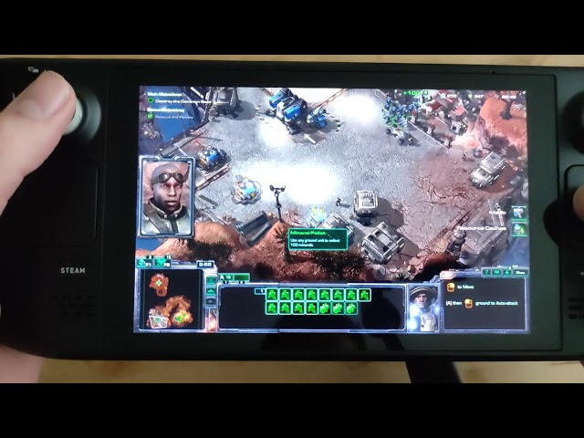 Steam Deck Gameplay - Starcraft 2