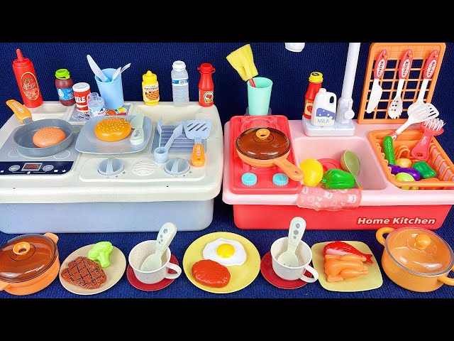 10 Minutes Satisfying with Unboxing Cook & Kitchen Sink Pool Toy Set Review Toys | ASMR 