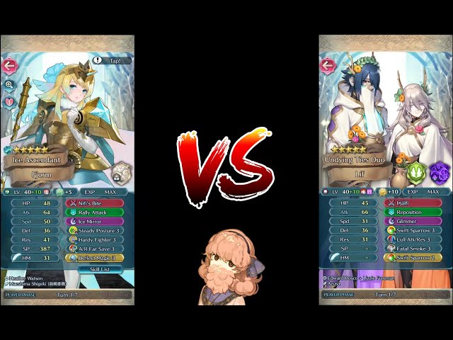 +10 Ascended Fjorm (Solo) vs +10 Lif (with Ally) In depth Aether Raids Analysis - Fire Emblem Heroes