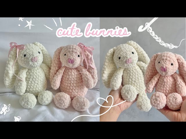 how to crochet a cute bunny | beginner-friendly tutorial with row counter app (no magic ring!)