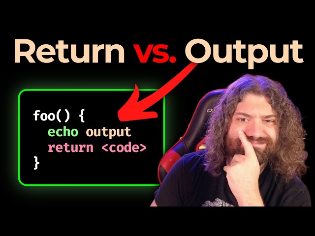 Return vs. Output (bash exit codes) - Bash Scripting Course (pt35)