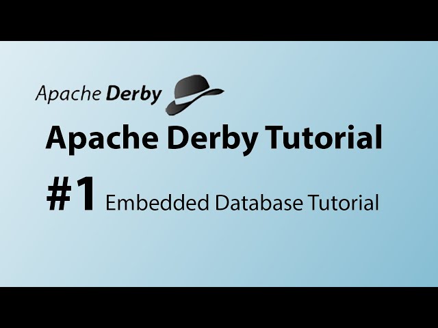 Apache Derby #1 Embedded Database Tutorial | Netbeans