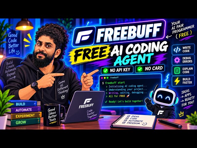 FREE Claude Code Alternative? 🔥 Freebuff AI Coding Agent | No API Key, No Card!
