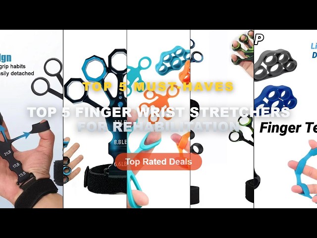 Why Everyone Is Buying Top 5 Finger Wrist Stretchers For Rehabilitation - Silicone Five Finger Train
