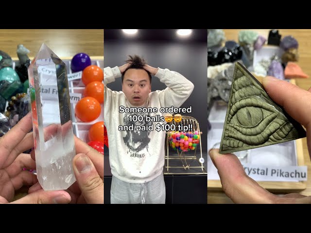 Someone ordered 100 balls of mystery crystals!!