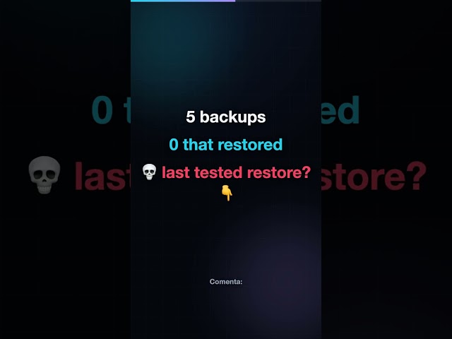 He deleted prod. Then found all 5 backups were fake. 💀 #devops