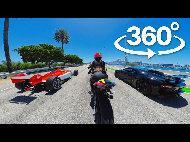 360 VR | Unbelievable Real-life Supercar Street Race in Miami