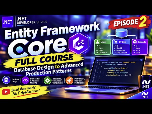 🚀EF Core Masterclass —Database Design, Performance & Advanced Production Patterns- EF CORE EPISODE 2
