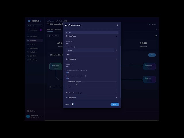 Observo Splunk Demo   Smart Summarization