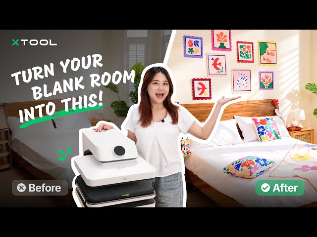 I Heat Pressed My ENTIRE Bedroom! (xTool WonderPress Ultimate Materials Test)