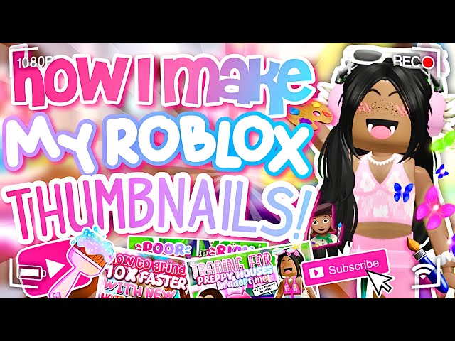 HOW I MAKE MY ROBLOX THUMBNAILS!! *MOBILE TUT*🎨📸🦄💓