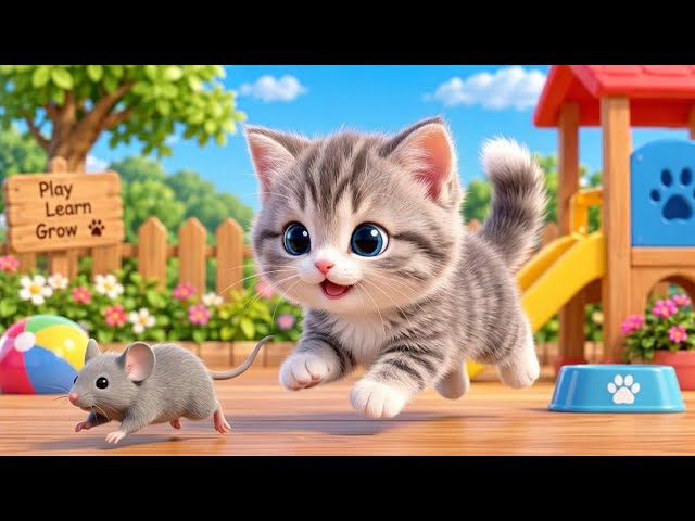 Meow Meow Billi Karti | Hindi Rhyme For Kids | म्याऊ म्याऊ | Balgeet In Hindi |