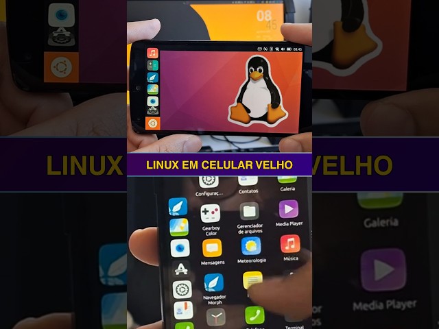 Coloquei Linux nesse celular velho