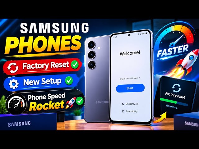 Samsung Phone Factory Reset Kaise Kare? 🔥 New Setup & Phone Speed Boost | A2z Process Step by Step