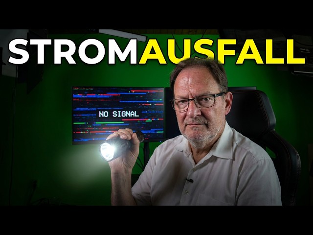 What does a livestreamer do during a power outage?