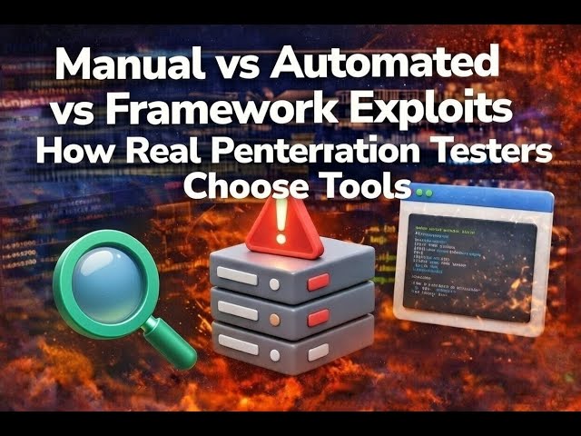 Manual vs Automated vs Framework Exploits | How Real Penetration Testers Choose Tools