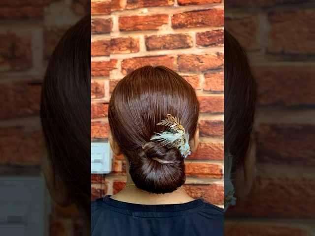 Elegant Low Bun Hairstyle Tutorial ✨ | Quick & Easy Updo