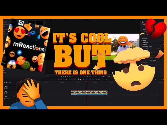 Add Emojis in DaVinci Resolve with mReactions from MOTIONVFX-....BUT there is just one problem