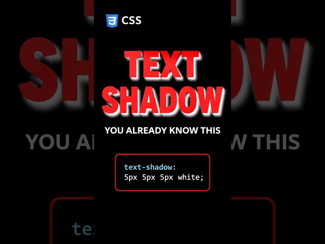 How to Add Text Shadow with CSS