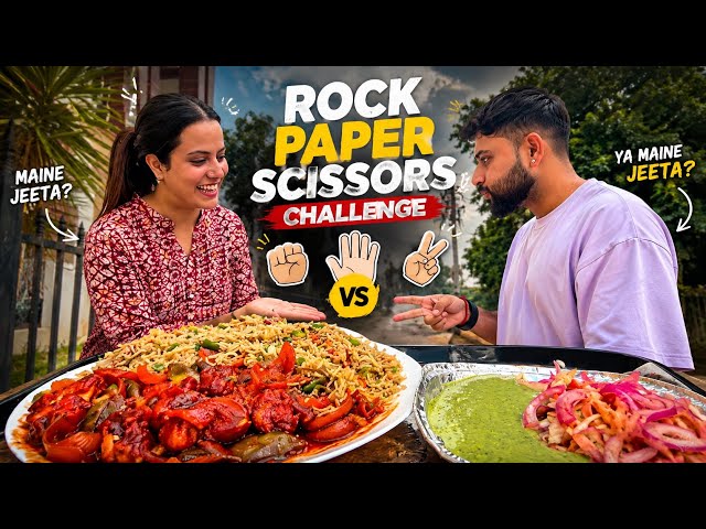 Rock Paper Scissors Food Challenge 😍 Fried Rice & Chilli Chicken Battle!